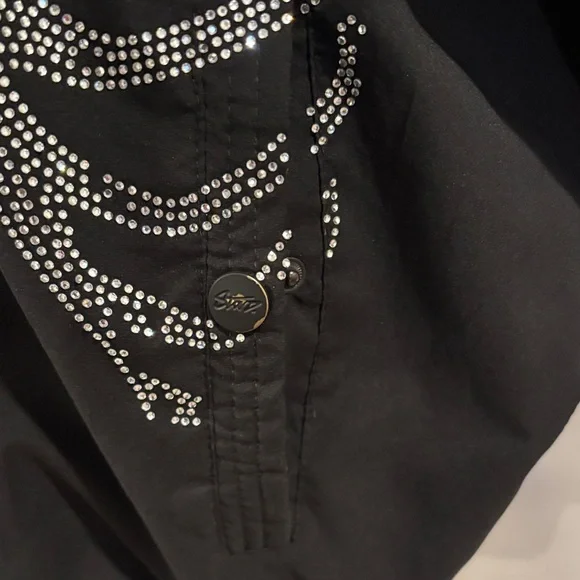Pull&Bear Black Jacket with Silver Accents - Picture 6 of 14